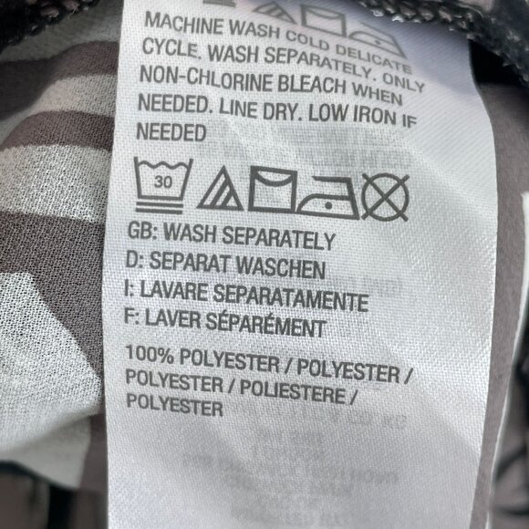 Kim Gravel Belle Womens Plus 2X Poncho Black Gray Jungle Leopard Tunic Top - Picture 5 of 10